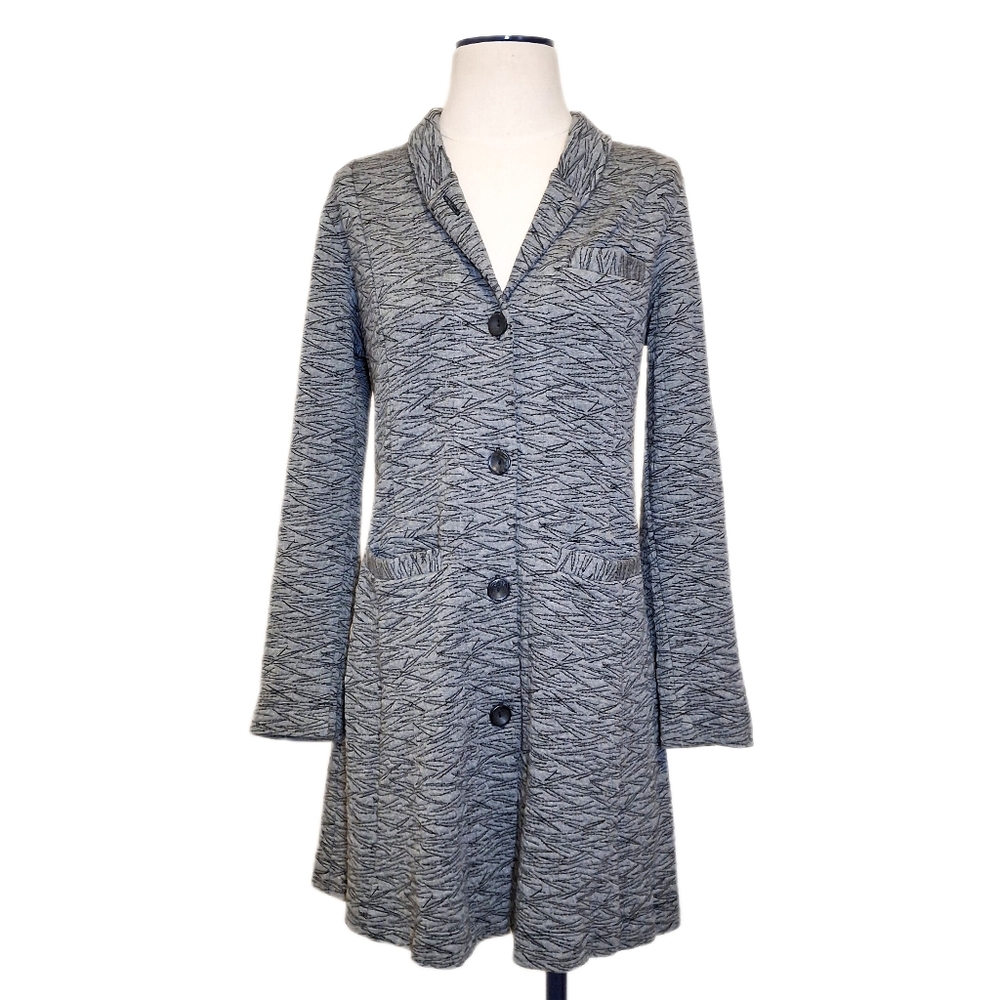 Spirithouse Textured Longline Soft Cardigan Jacket (S) Lagenlook